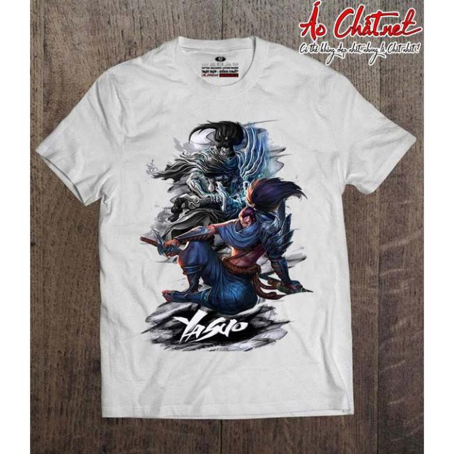 (VIDEO + ẢNH THẬT)Áo Thun YASUO, Áo Thun Liên Minh Huyền Thoại YASUO Cơ Bản Cao Cấp - LOL T-SHIRT ་
