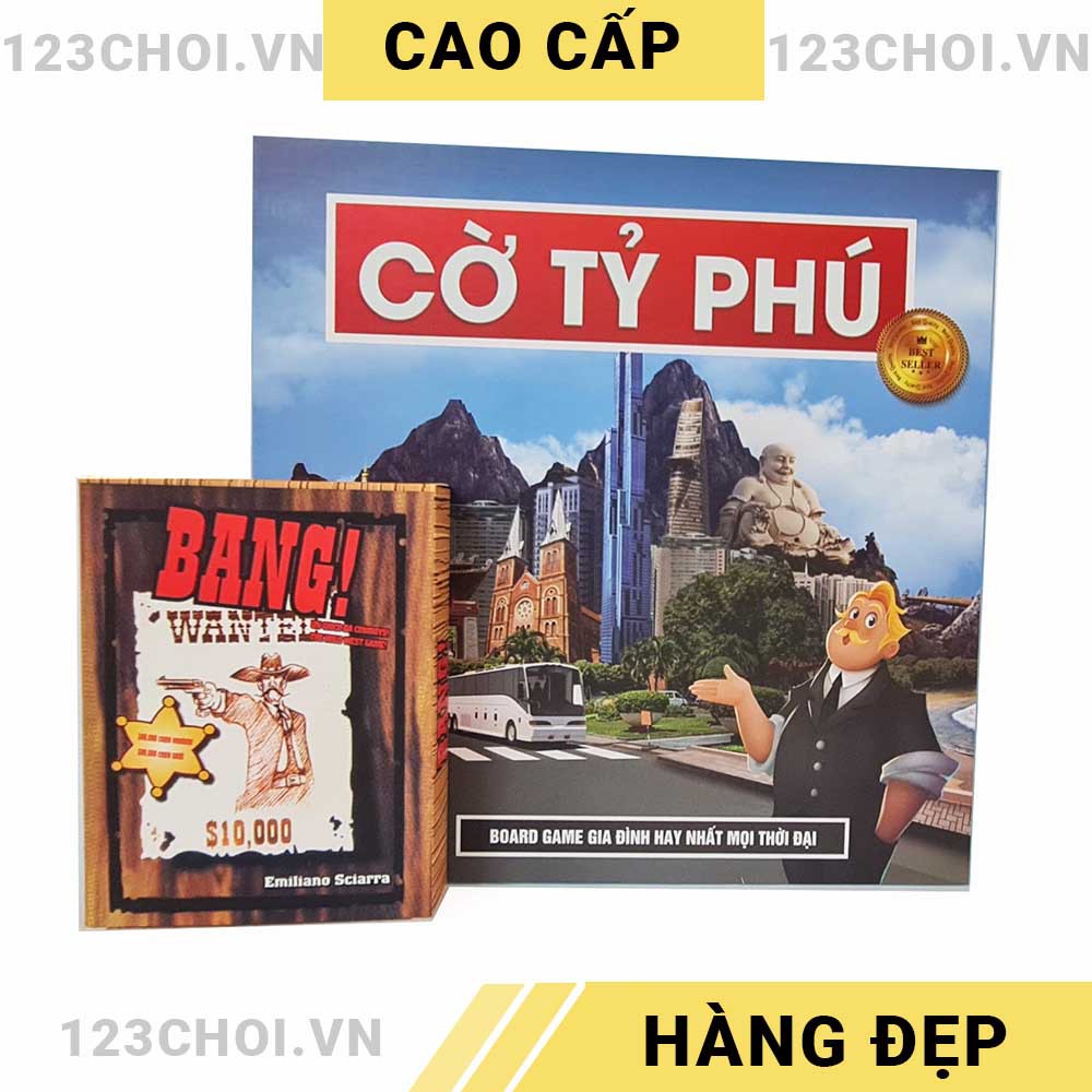 [COMBO 2 IN 1] Board game Cờ tỷ phú Monopoly + Game bắn súng Bang! [SIÊU RẺ]