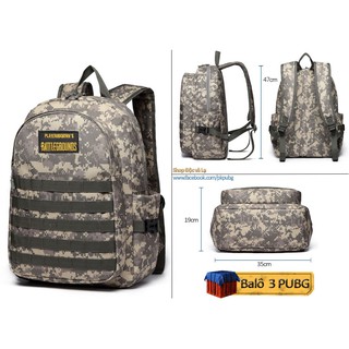 Balo PUBG 3 chất lượng cao (tặng kèm móc khóa PUBG)