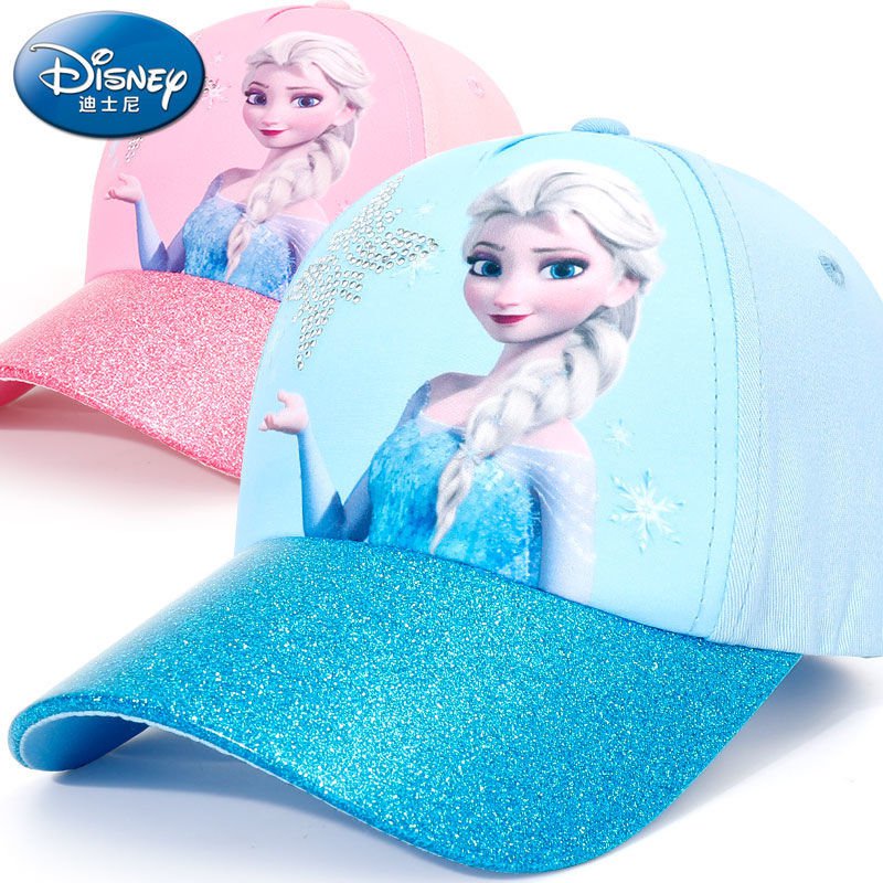 Mũ lưỡi trai chống nắng in hình hoạt hình Disney thời trang xuân hè cho bé gái