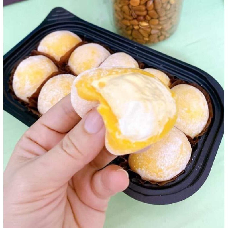 Bánh mochi kem tươi, không chất bảo quản, hộp 10 bánh