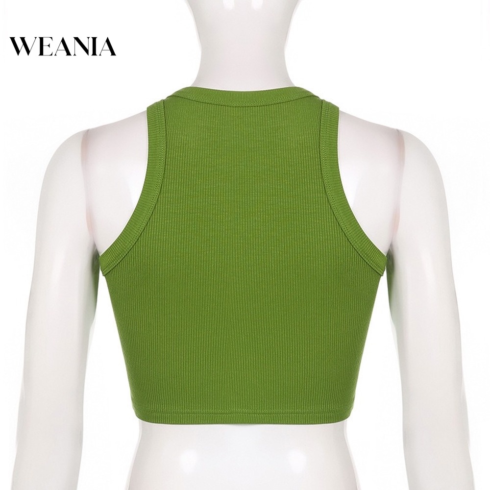 Áo Croptop Thêu Chữ Đơn Giản Thời Trang Mùa Hè Cho Nữ