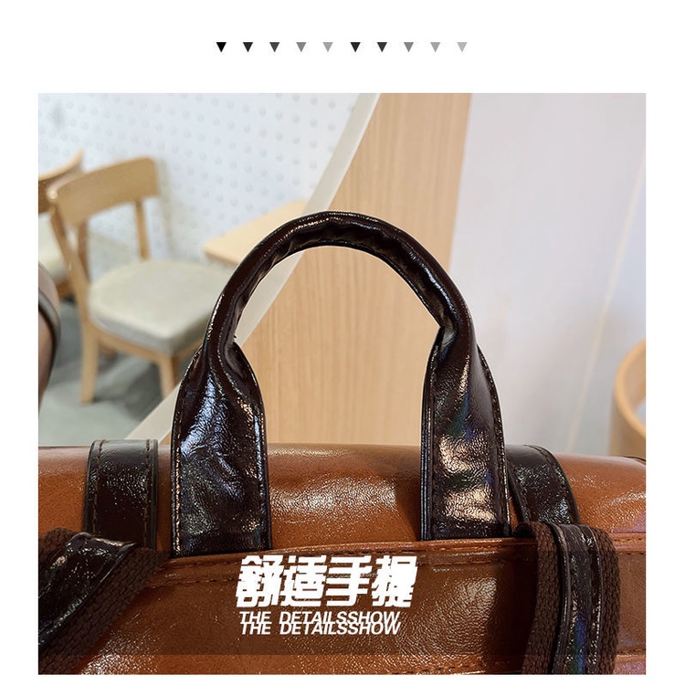 British backpack women's 2022 new soft leather large capacity leisure travel computer backpack college style schoolbag