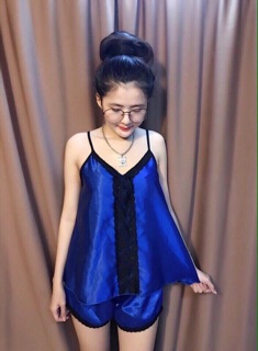 Bộ ngủ 2 dây phối ren