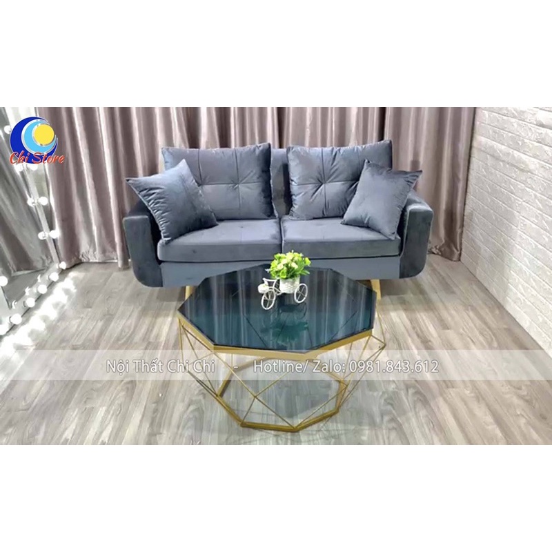 Ghế Sofa Phòng Khách Nhún Kèm 2 Gối Sang Chảnh, Ghế Dài Ngồi Chờ Tại Shop