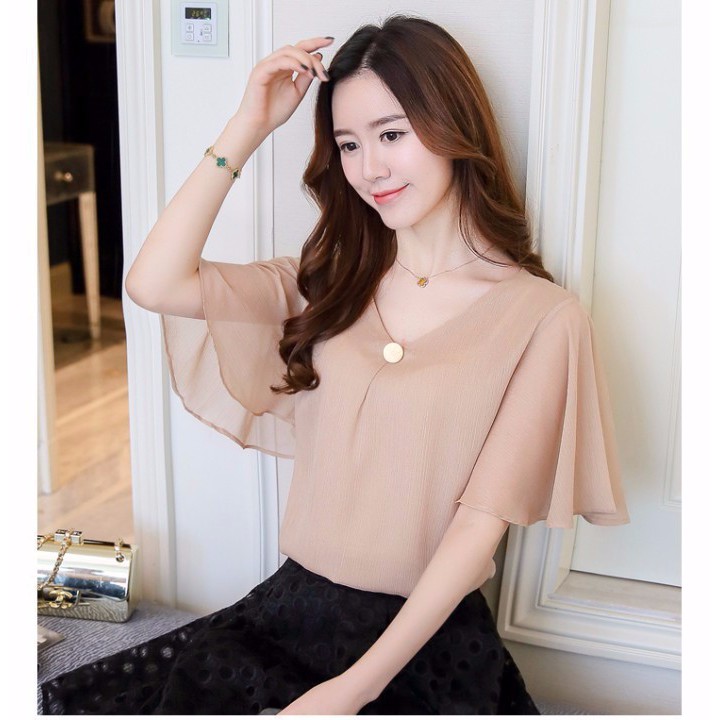 Áo sơ mi công sở ❣️FREESHIP❣️ao tay loe hot trend- Hàng thiết kế chuẩn