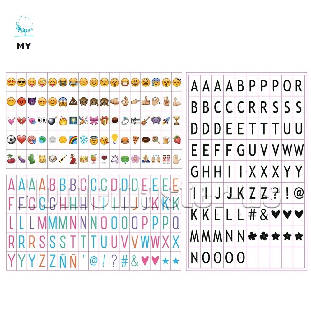 Hộp Đèn Led Gắn Chữ Dễ Thương