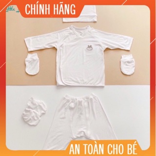 [QUÀ TẶNG] Bộ dài tay bộ body sơ sinh Little Love chất cotton