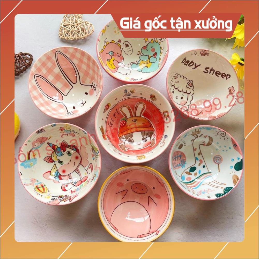 Giá Siêu Rẻ Tổng hợp Bát Ăn Cơm Bát Chè Đĩa Sứ Chén Dĩa Sứ Dễ Thương Cute Decor Cao Cấp mẫu mới nhất