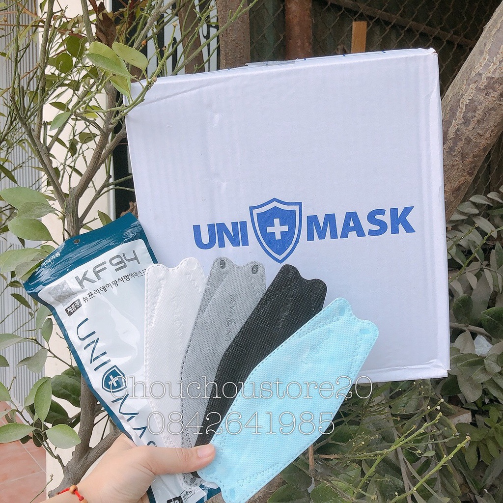 [HÀNG CÓ SẴN] Combo 2 Thùng Khẩu Trang KF94 UNI Mask Kháng Khuẩn Siêu Đẹp Hàng Chính Hãng Chuẩn Hàn Quốc