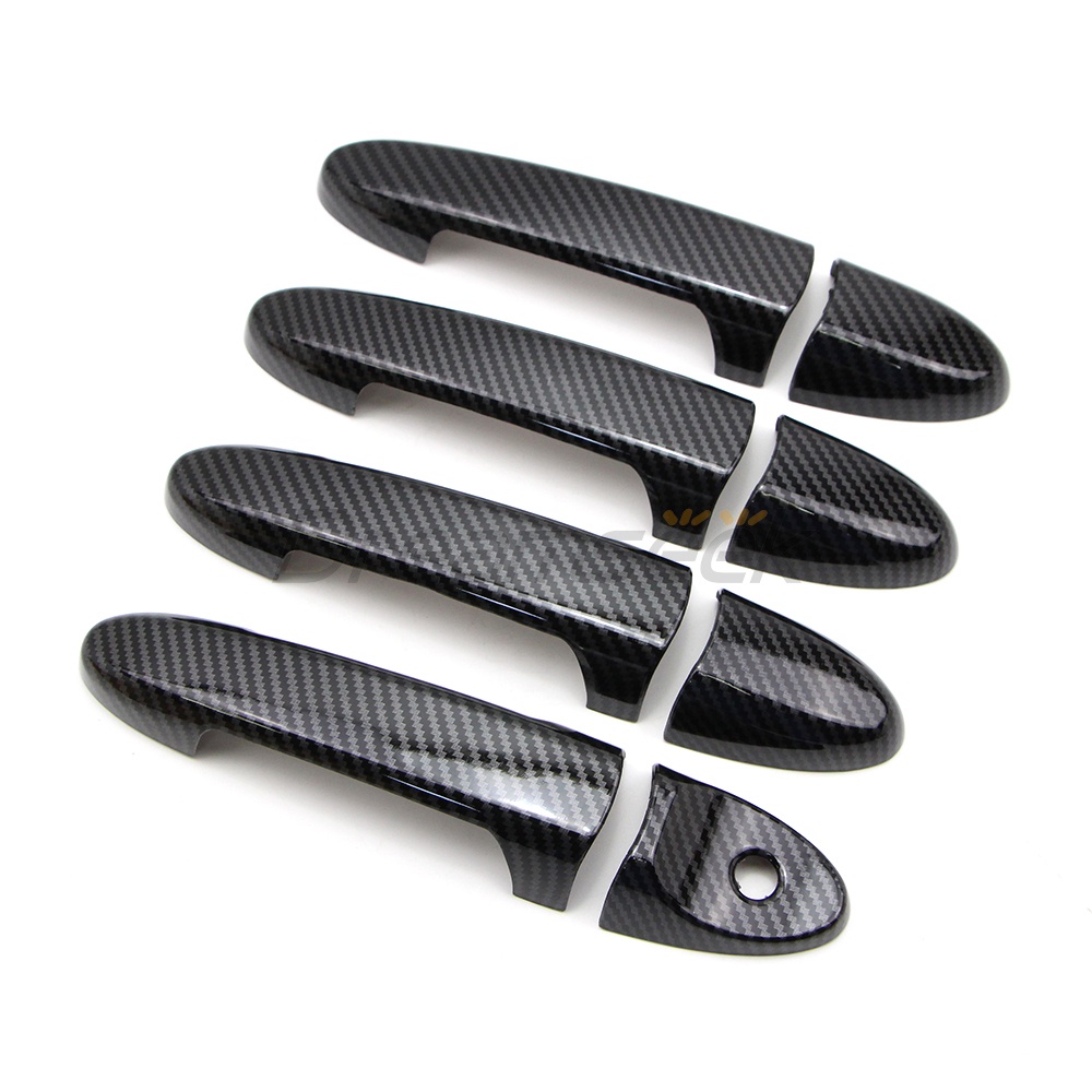 Set 8 Ốp Tay Nắm Cửa Sợi Carbon Cho Ford Escape Kuga Mazda Tribute Mercury Mariner 2001-2012