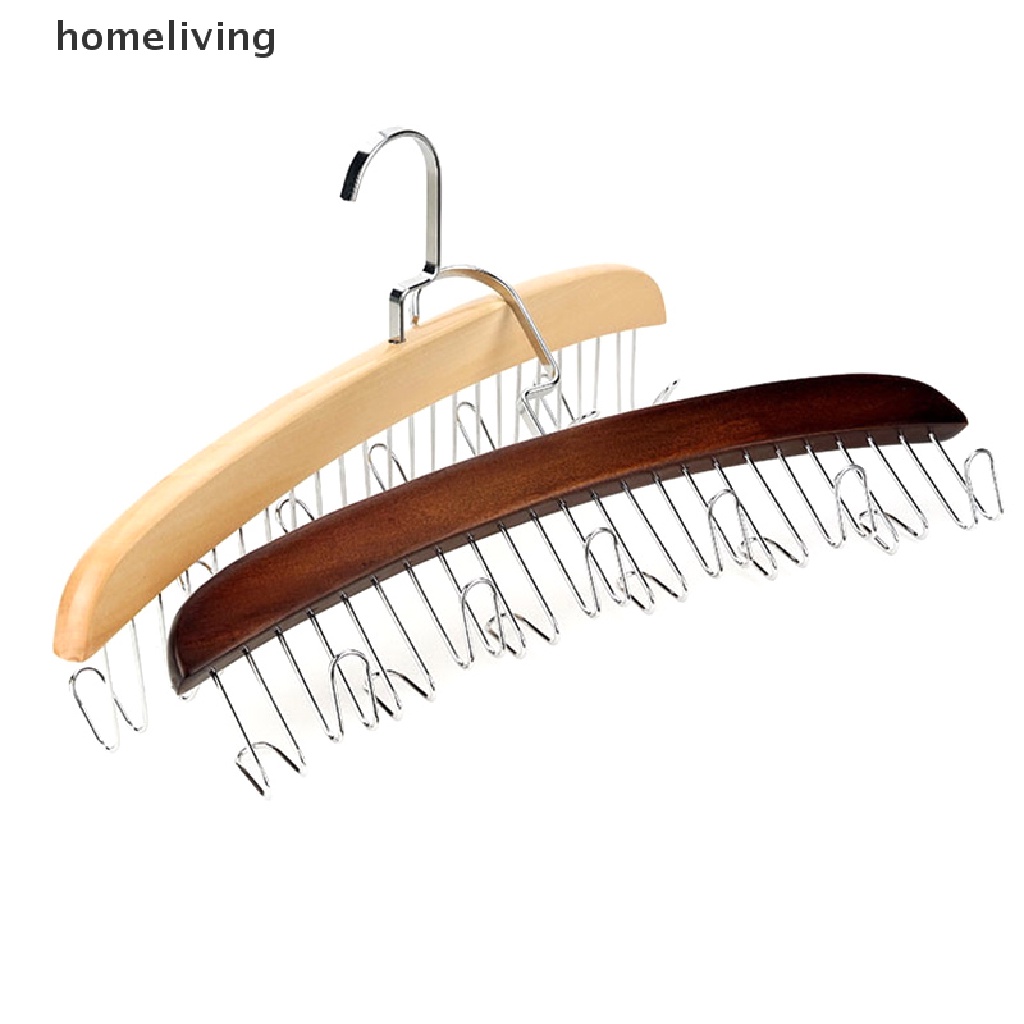 Giá Đỡ Thắt Lưng / Cà Vạt Bằng Gỗ 12 / 24 Móc Đa Năng