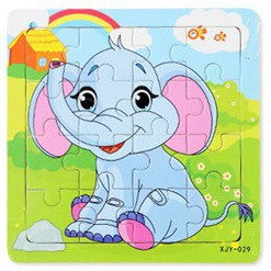 Đồ chơi tranh ghép hình 16 miếng gỗ puzzle, ghép hình, đồ chơi xếp hình