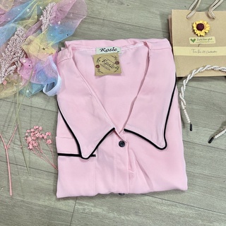 [ Có 2 size ] Bộ pijama nữ lụa Mango cổ nhọn đơn giản mềm mịn