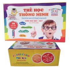 Bộ thẻ học thông minh 416 thẻ chủ đề tiếng anh tiếng việt cho bé