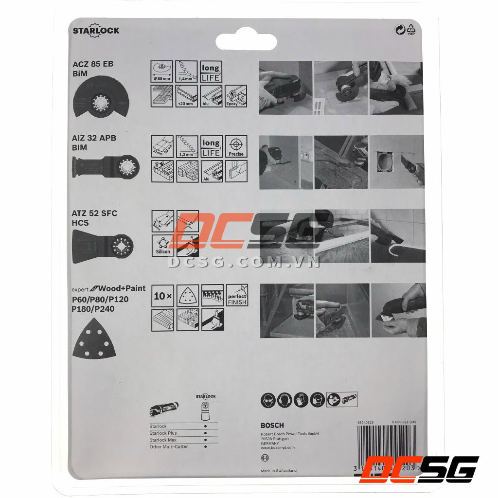 Bộ phụ kiện 13 chi tiết cho máy cắt đa năng Bosch 2608661694 | DCSG