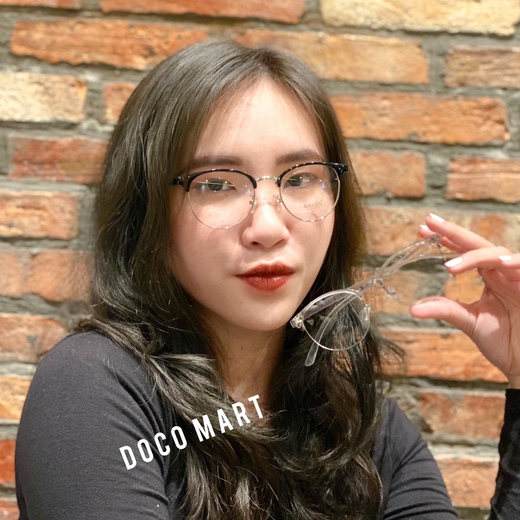 Gọng kính cận nam nữ kim loại lyly gọng nhựa mắt tròn nhiều màu 6214 | BigBuy360 - bigbuy360.vn