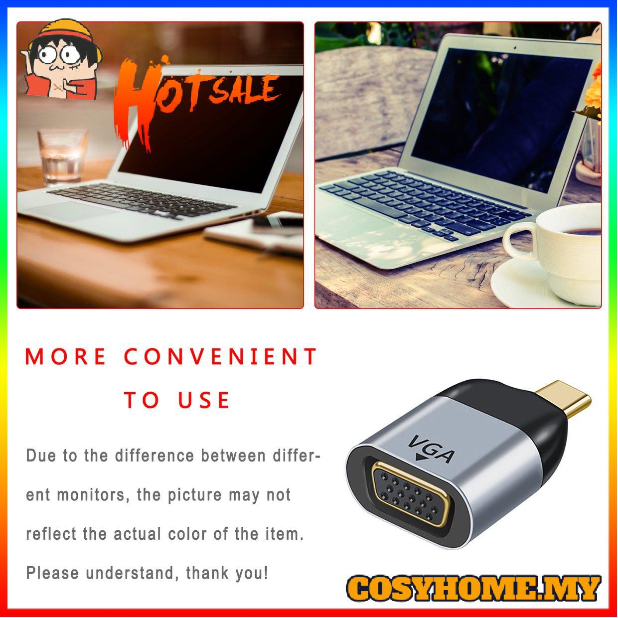 Cáp Chuyển Đổi Từ Usb C Sang Vga Ad Ter 8k 60hz Ad Ter Usb Type-C Sang Hdmi-Compatible Ad Ter