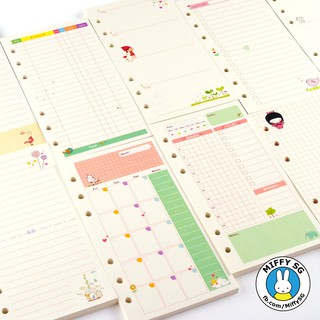 GIẤY REFILL 6 lỗ cho sổ còng/planner A5 và A6