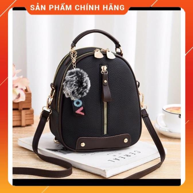 Balo nữ thời trang giá rẻ chất da gạo mềm chống nước size mini đựng đồ cá nhân đi du lịch đi làm BLN546