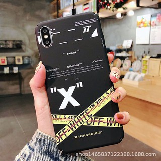Ốp TPU OFF White nền đen