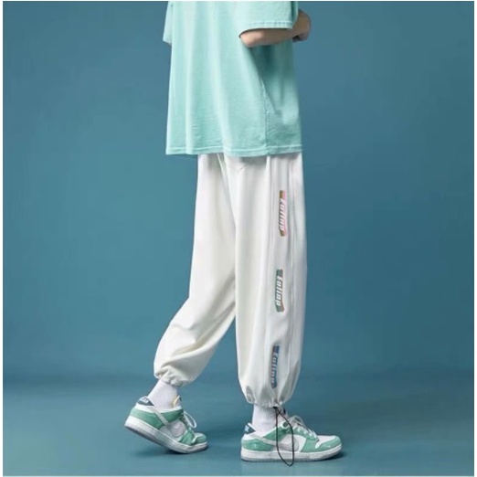Quần Jogger Thể Thao Nam Nữ Có Dây Rút Gấu Phối Chữ Độc Đáo Thời Trang JOGGER NAM 90000102