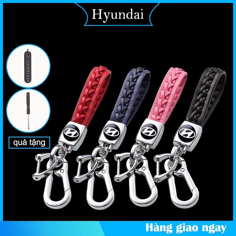 (Hàng Mới Về) Móc Khóa Xe Hơi Hyundai Có Thể Điều Chỉnh Tiện Lợi