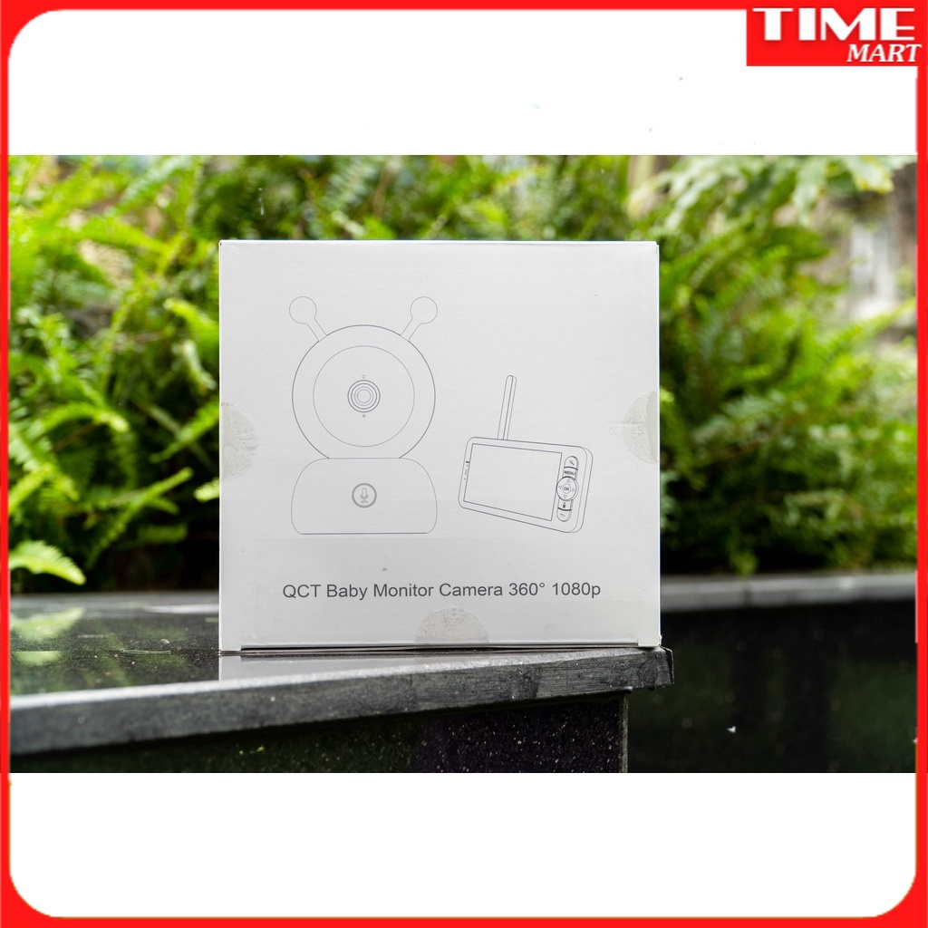 Camera ip baby monitor QCT 1080p kèm 1 màn hình kết nối [TIME_MART siêu thị tiện ích gia đình]