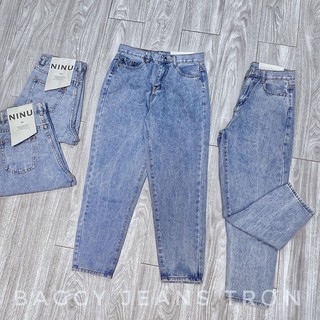Quần baggy jean trơn