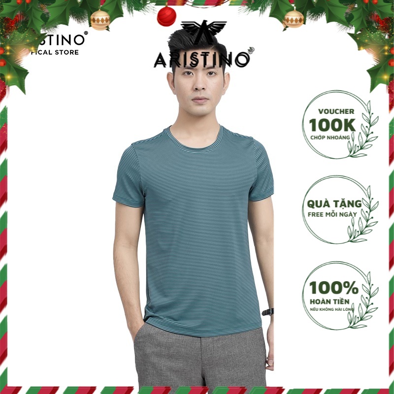 Áo thun T-shirt nam cao cấp Aristino ATS010S9