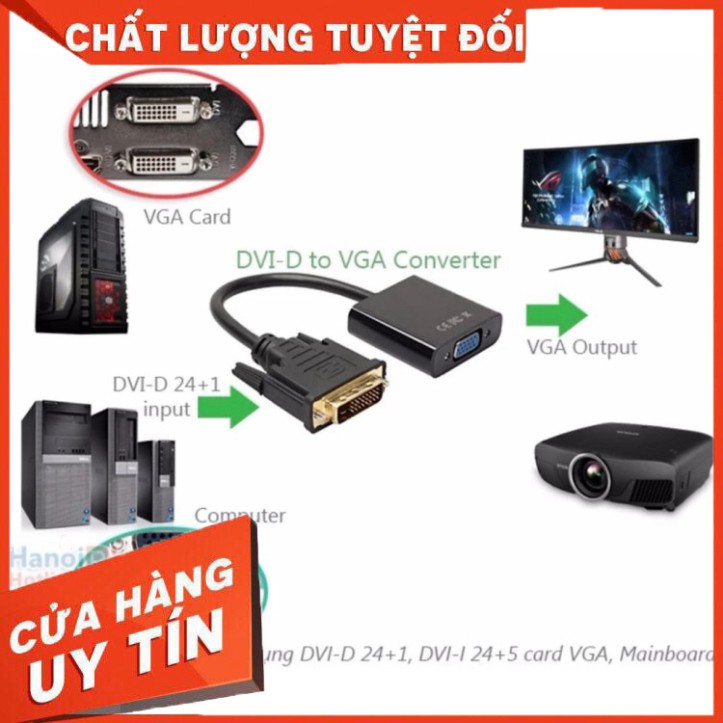 Cáp chuyển đổi DVI-D 24+1 sang VGA Female ARIGATO Đảm Bảo Chất Lượng