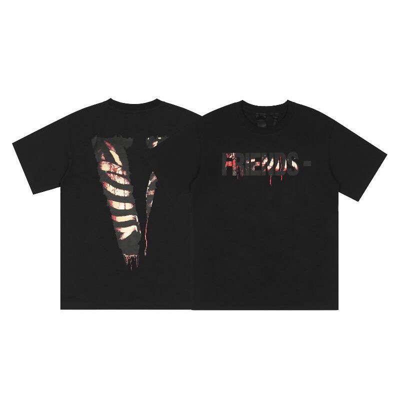Áo Thun NgắN Tay In Chữ Vlone ThờI Trang
