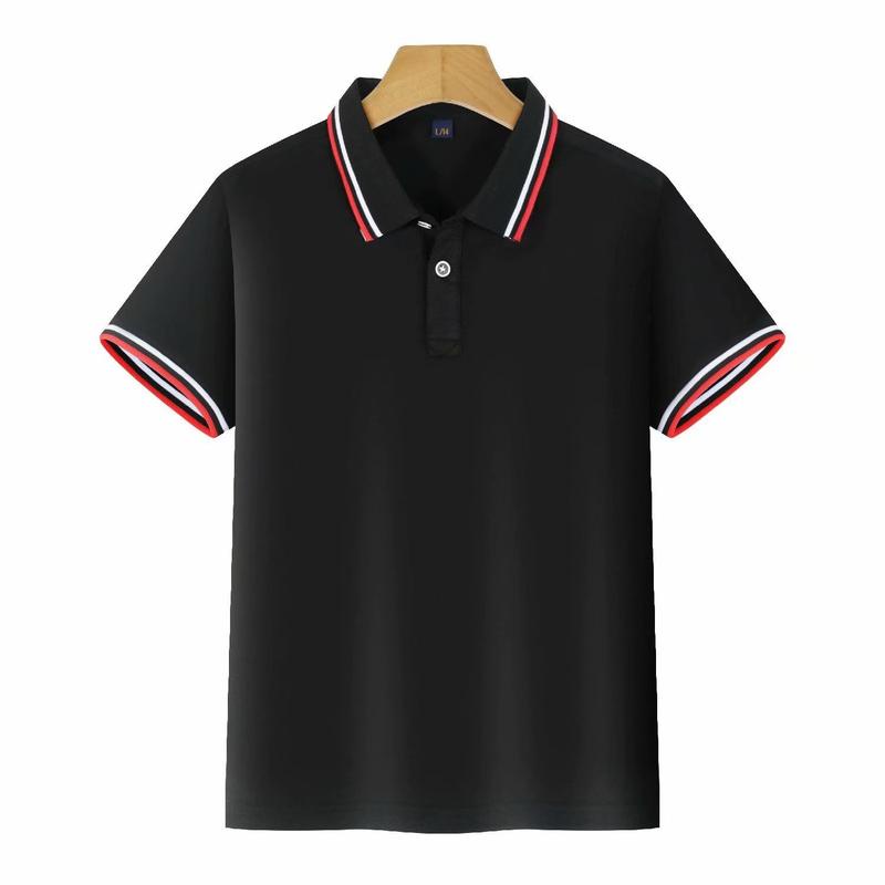 Áo Polo Đen Cổ Viền Trang Trí Tại Gen Z Store Hà Nội
