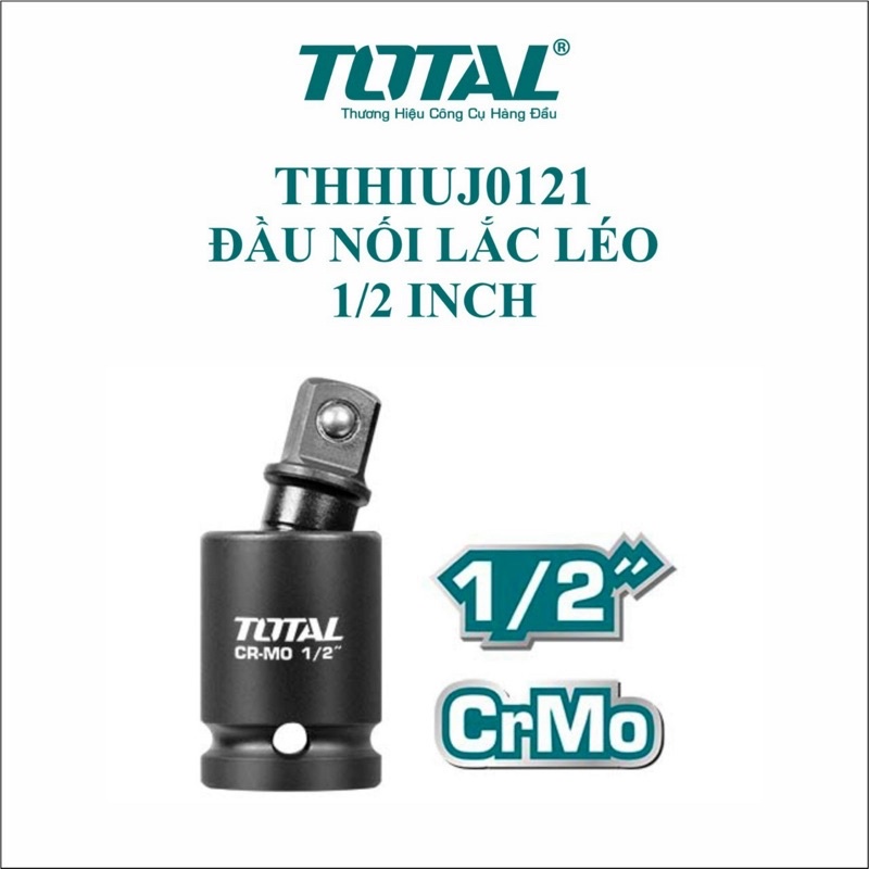 Đầu tuýt 1/2 inch lắc léo thép đen Total THHIUJ0121