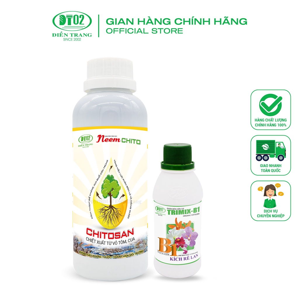 Combo Neem Chito 500ml + B1 Kích rễ Lan 100ml