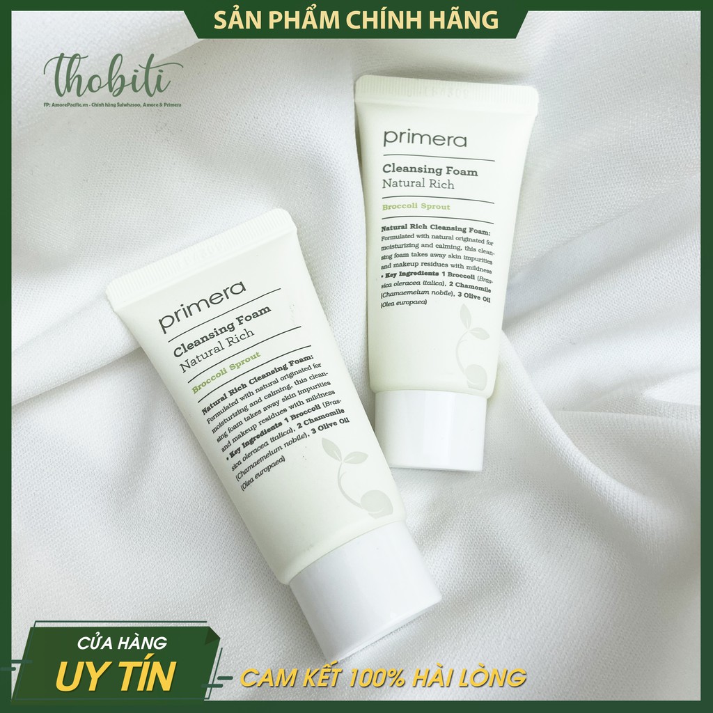 Sữa Rửa Mặt Primera Cleansing Foam Natural Rich  Dành Cho Da Nhạy Cảm
