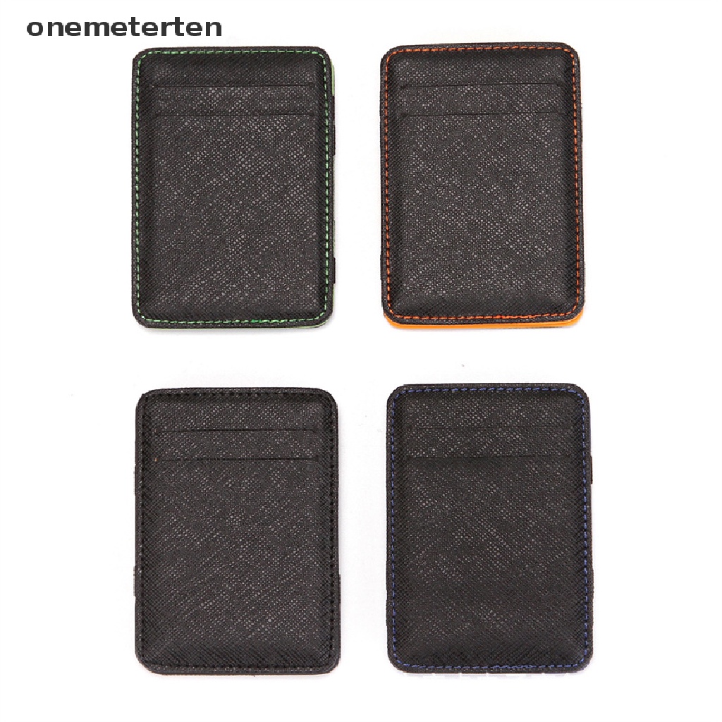 Rten Thin Mini Wallet Men Business PU Leather Magic Wallets Credit Card Holder n