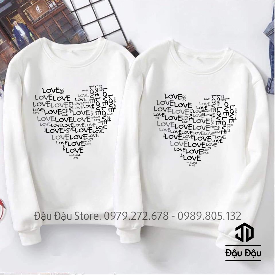 ÁO NỈ HOODIE ÁO CẶP TAY DÀI THU ĐÔNG MỚI NHẤT