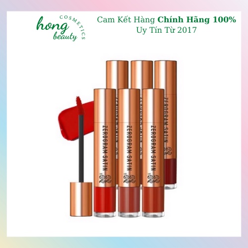 Son Kem Lì Chosungah22 Zerogram Satin Velvet Lip Tint Ver22