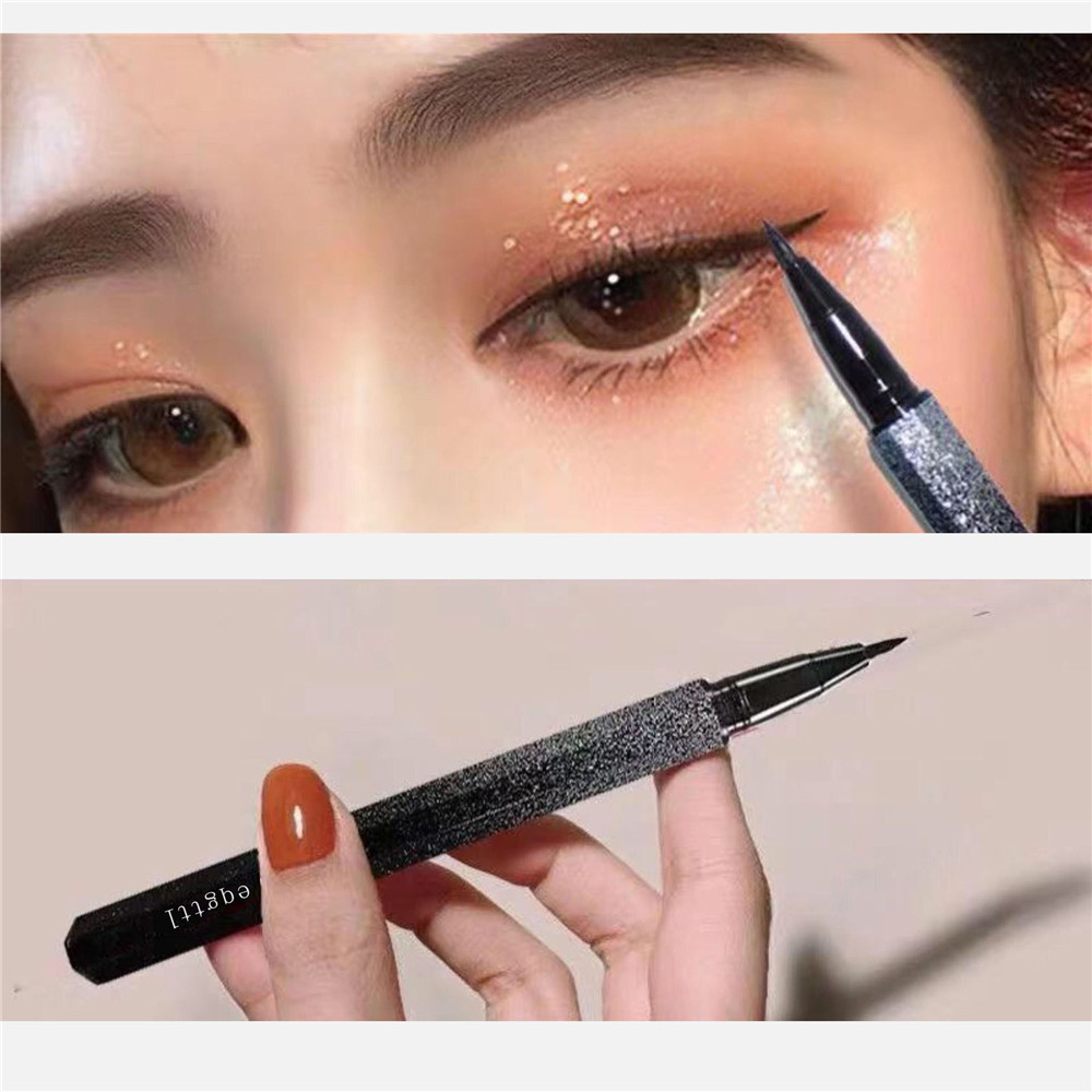 [sweet] 1pc woman Waterproof Sweatproof Long-Lasting Starry Sky Smudging Eyeliner pen for beginner