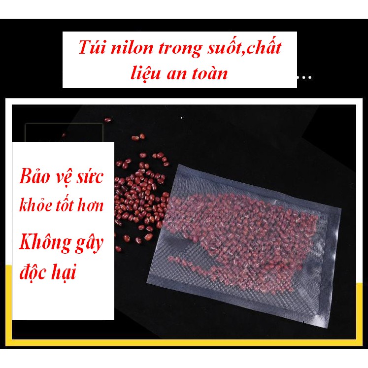 Bộ 100 túi hút chân không 1 mặt nhám Size to 20cm x 25cm-dành cho tất cả các loại máy hàn-hút.