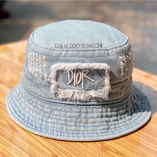 Nón bucket thời trang chất liệu vải jean mềm mịn