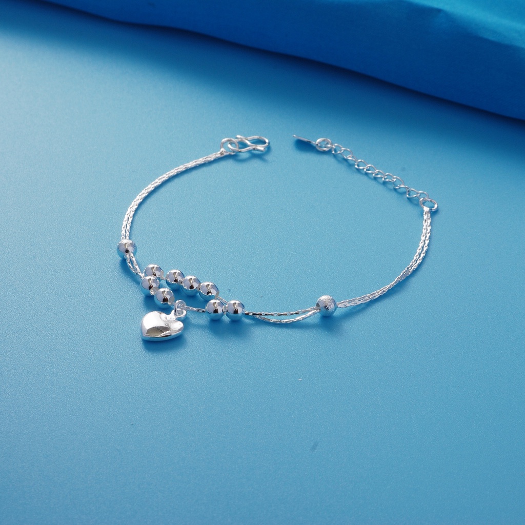 Vòng Tay Mạ Bạc 925 Thiết Kế Xinh Xắn Cho Nữ