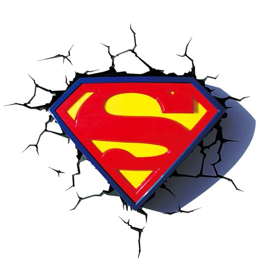 Miếng Dán Logo Superman 3D Sáng Tạo Cho Xe Hơi