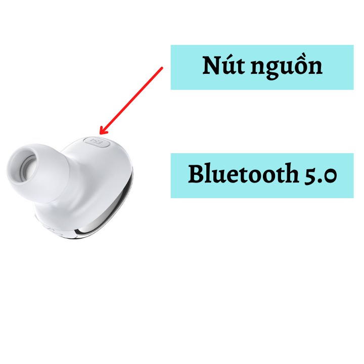 Tai Nghe Bluetooth Mini⚡️HOCO E54 ✔Âm Chất ✔Bluetooth 5.0 ✔Pin 4 Giờ ✔Nhỏ Gọn ✔Dễ Dàng Mang Theo [BẢO HÀNH ĐỔI MỚI]