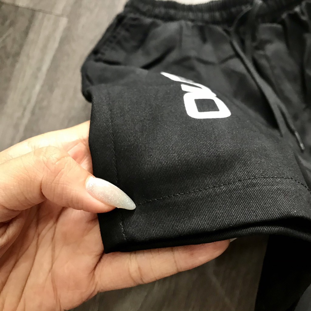 Quần Short Nam kaki In Chữ OUTERITY - vải kaki phong cách unisex streetwear