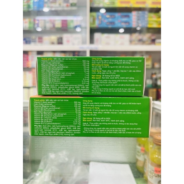 Tocomax plus - 10 viên sủi - bổ sung vitamin và khoáng chất