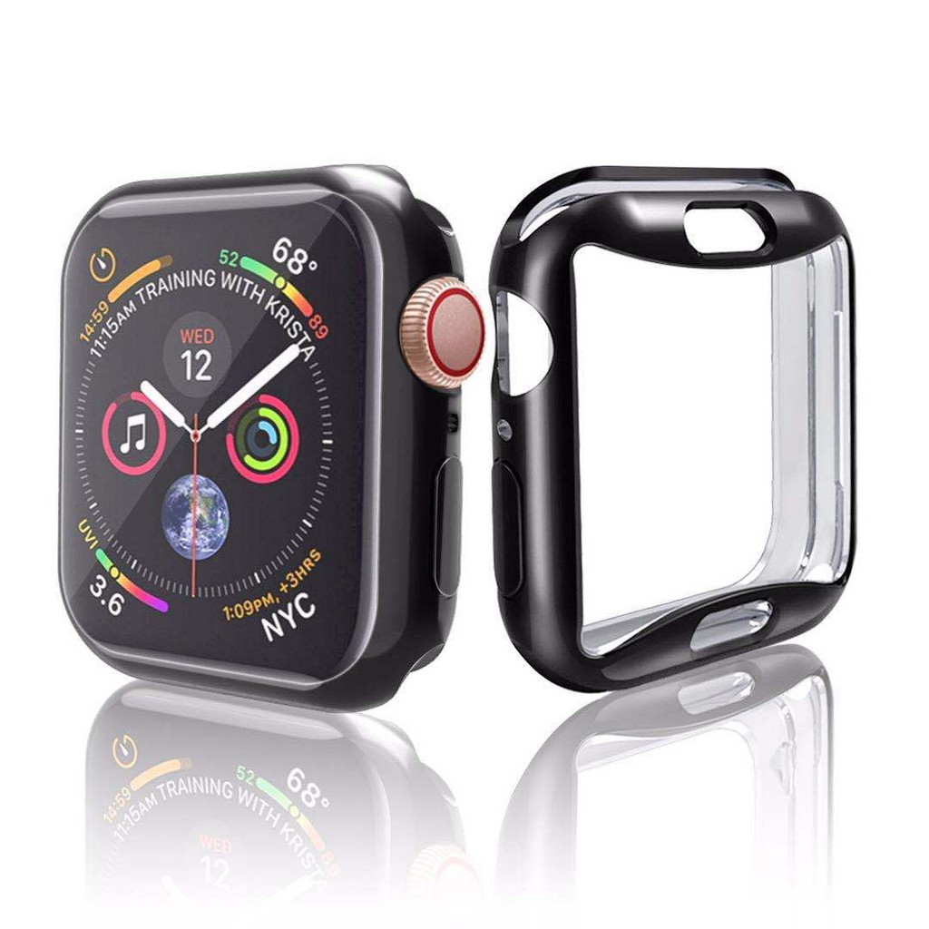 Ốp Bảo Vệ Kèm Dán Cường Lực cho Apple Watch Series SE | 6/5/4/3/2/1 38mm 40mm 42mm 44mm