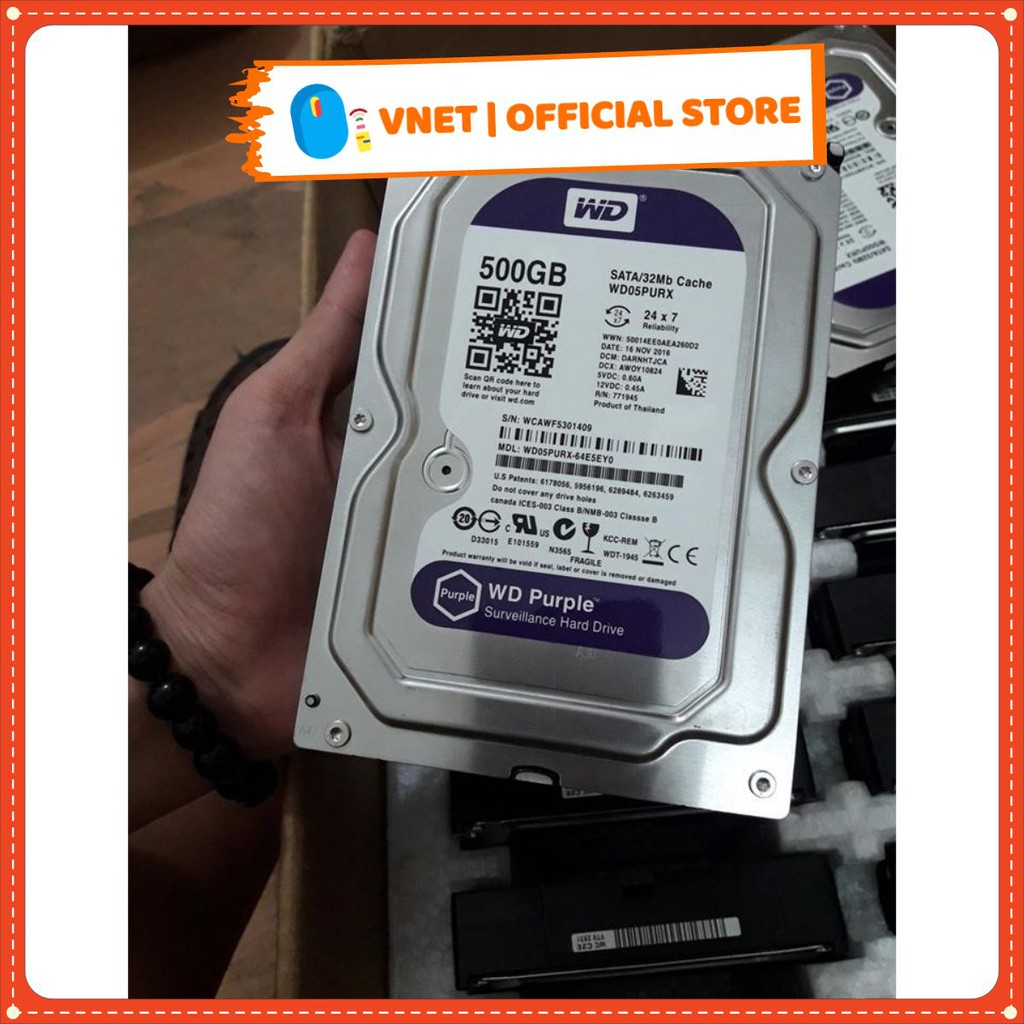 Ổ cứng 500gb Purple bảo hành 24 tháng