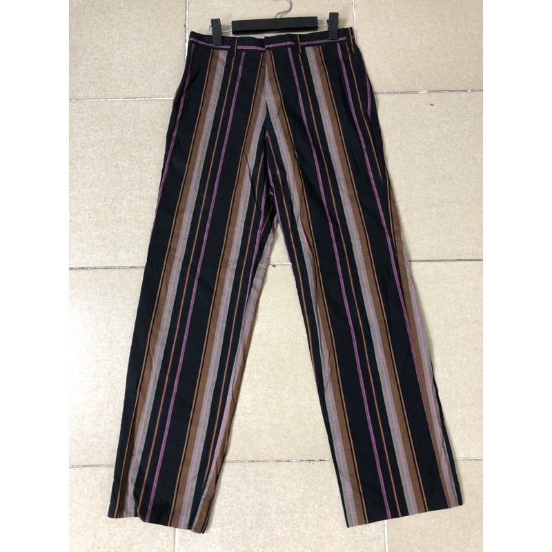 size 30 31 quần thô nam kẻ sọc màu sắc độc lạ chơi 2hand rất mới đẹp